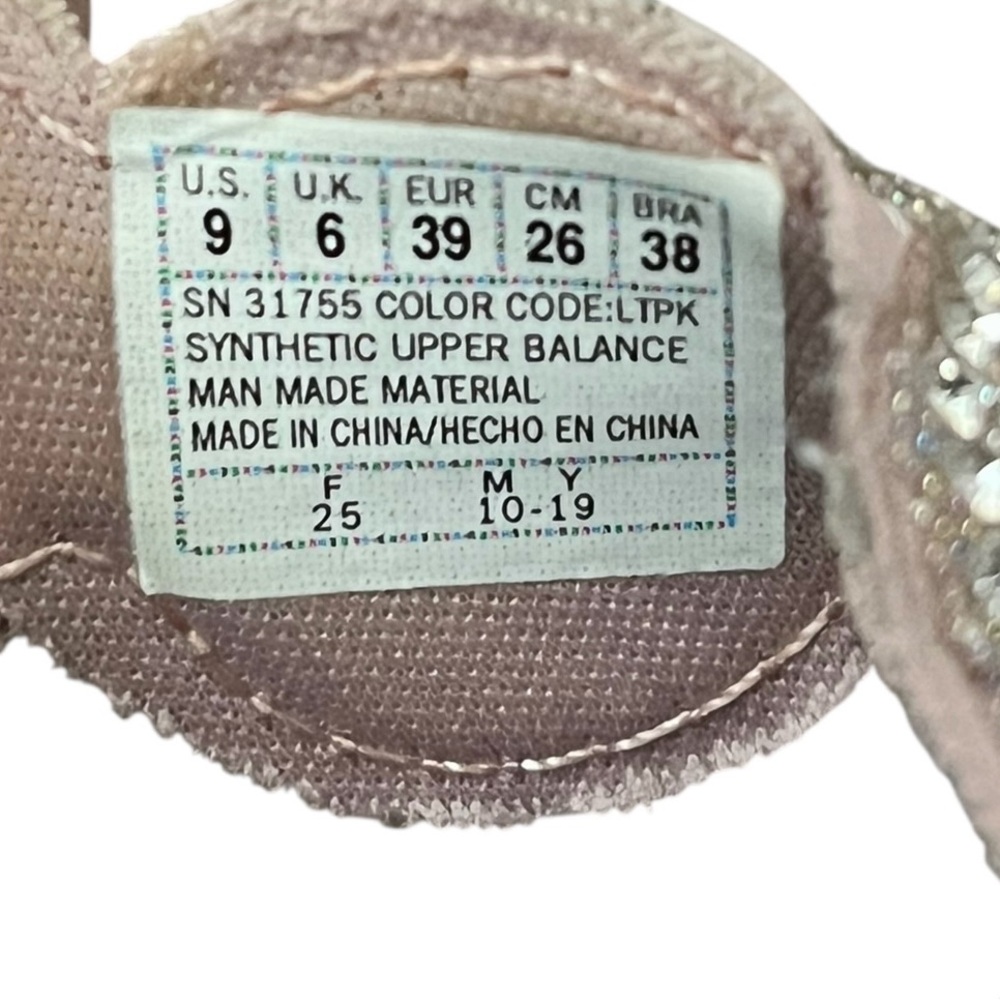 Skechers Womens Mediation Stars Sparkle Light Pink Sandals Size 9 - Picture 6 of 6